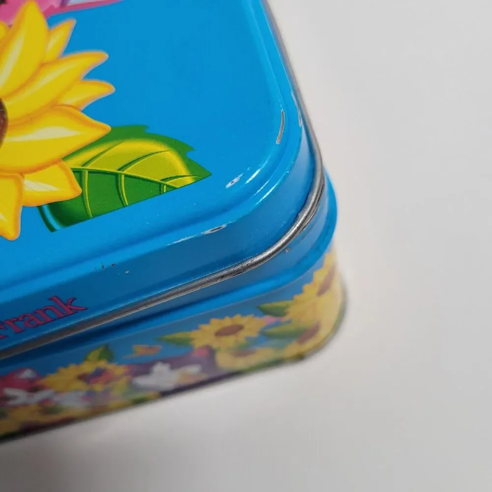 Lisa Frank Sunflower Kittens Collector Tin Playtime Vintage 90s Metal Box Empty